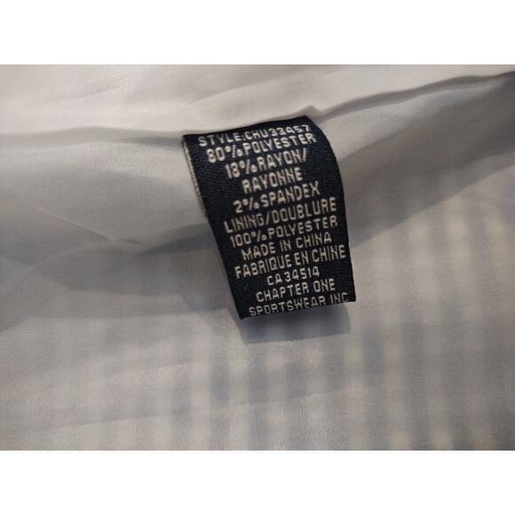 J&L Atelier Womens Small Blazer Jacket Blue White Gingham Checked Lined Classic - Picture 11 of 12